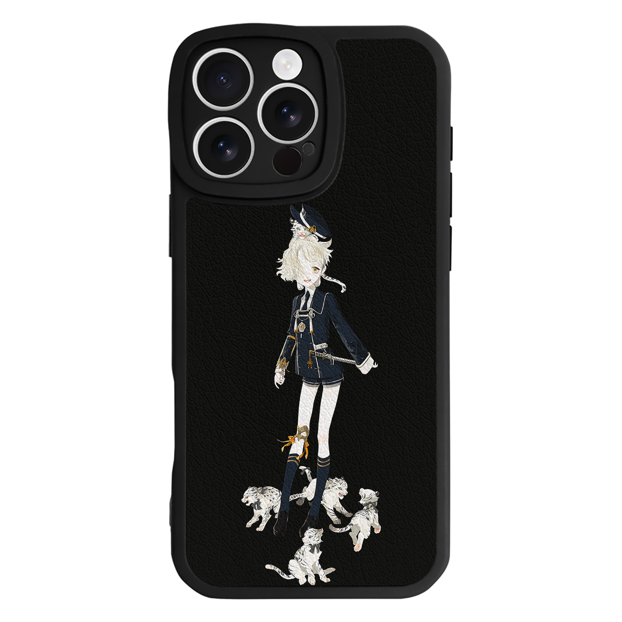 （画像用） 刀剣乱舞 Touken Ranbu 【iPhone 16シリーズ対応】シリコンスマホケース（レザー調） 材質：シリコン